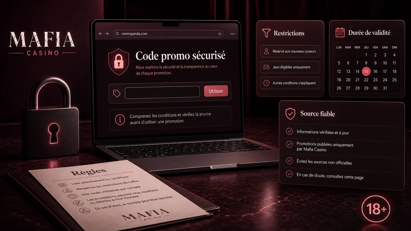 Code promo Mafia Casino et sécurité des utilisateurs